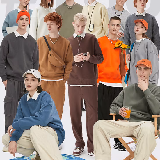 Custom Men′ S Fashion Casual Print Graphic Drop Shoulder Long Sleeve Cheap Sweatershirt