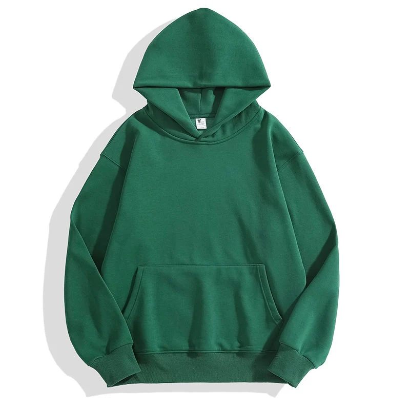 High Quality Cotton Plain Hoody Heavyweight Blank Oversized Unisex Custom Women′s Plus Size Men′s Fleece Pullover Hoodies Sweatshirts