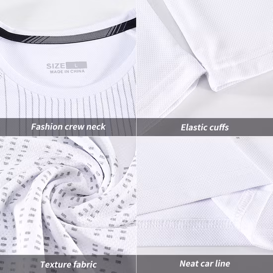 卸売 Tシャツ 89% ポリエステル 11% スパンデックスメンズスポーツウェアシンプルな Tシャツカスタムロゴメンズ Tシャツ